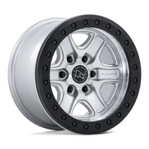 Black Rhino – BR200 ECHO TRAIL LOCK BEADLOCK – Silver – 17″x8.5″ 0mm – Summer Wheels – BR200SD17856300